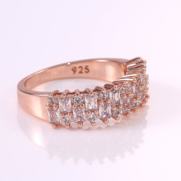 🎀 Fashion Beautiful Gems Full Around Zircon Eternity Rings for Women, PD162 - Picture 12 of 12